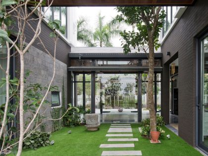 A Sensational Modern Home with Exquisite Landscaping in Ha Noi, Vietnam by Landmak Architecture (2)