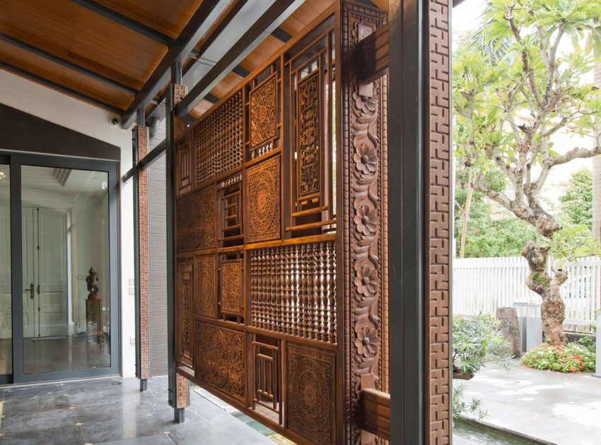 A Sensational Modern Home with Exquisite Landscaping in Ha Noi, Vietnam by Landmak Architecture (7)