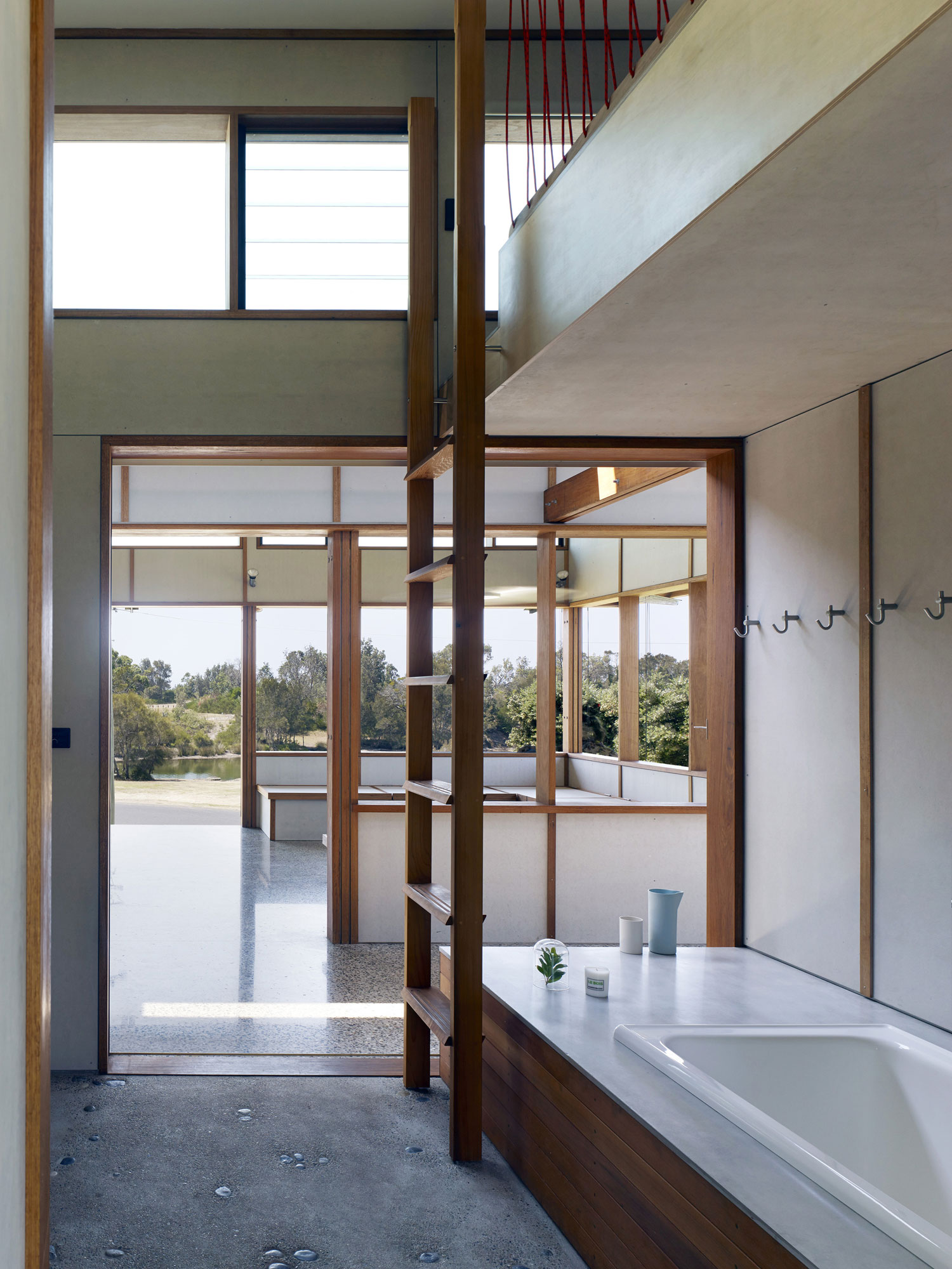 A Simple Contemporary Home for a Family of Committed Campers in New South Wales by Dunn & Hillam Architects (10)