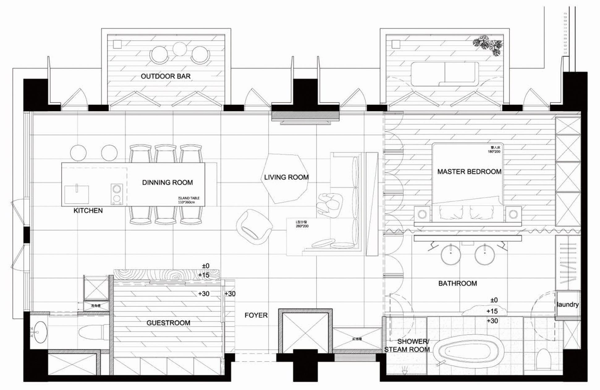 A Sleek Modern Home with Neutral Colors and Bold Accents in Taipei, Taiwan by J.C. Architecture (18)