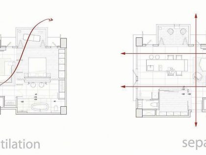 A Sleek Modern Home with Neutral Colors and Bold Accents in Taipei, Taiwan by J.C. Architecture (21)