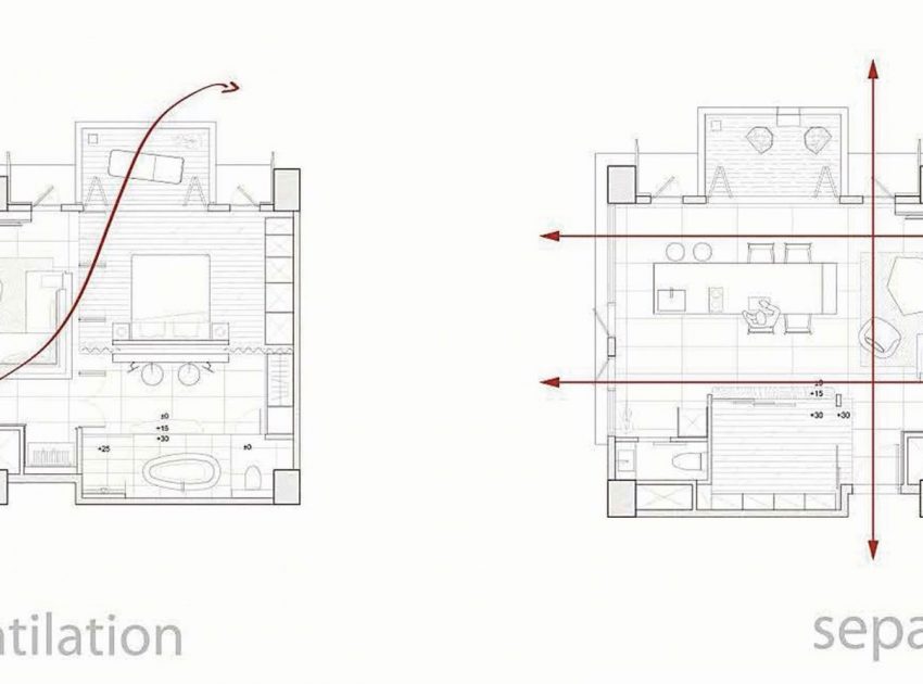 A Sleek Modern Home with Neutral Colors and Bold Accents in Taipei, Taiwan by J.C. Architecture (21)