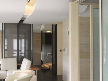 A Sleek Modern Home with Neutral Colors and Bold Accents in Taipei, Taiwan by J.C. Architecture (3)