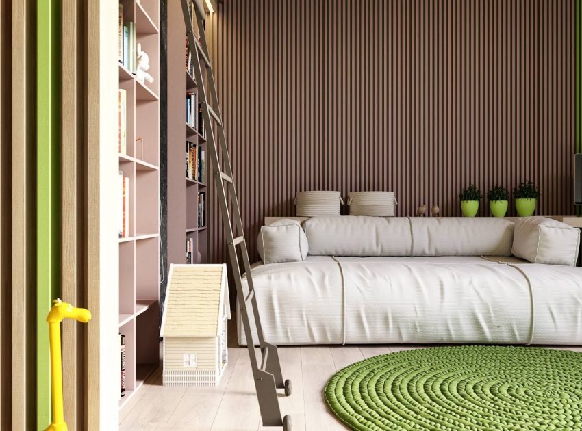 A Small Industrial Apartment with Vibrant and Cozy Interiors in Kiev, Ukraine by Ruslan Kovalchuk (14)