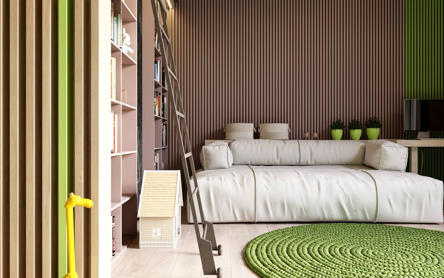 A Small Industrial Apartment with Vibrant and Cozy Interiors in Kiev, Ukraine by Ruslan Kovalchuk (14)