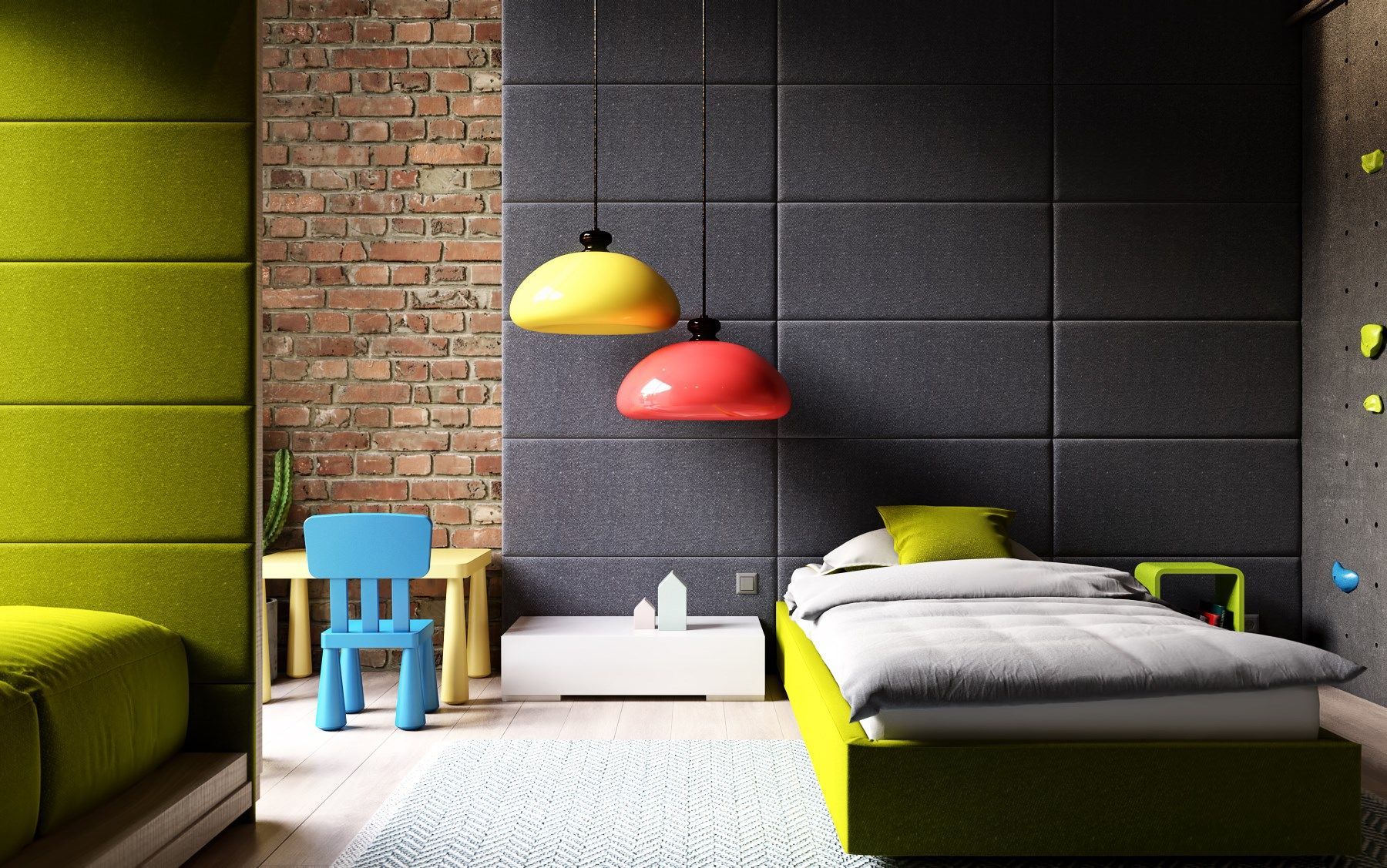 A Small Industrial Apartment with Vibrant and Cozy Interiors in Kiev, Ukraine by Ruslan Kovalchuk (19)