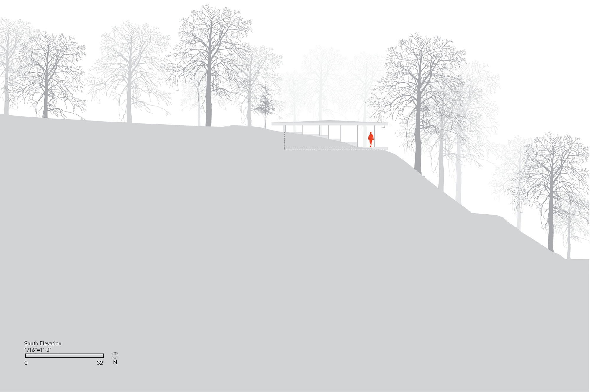 A Small Modern Hillside Home with Interior Courtyards and Gardens in Aurora by NO ARCHITECTURE (14)