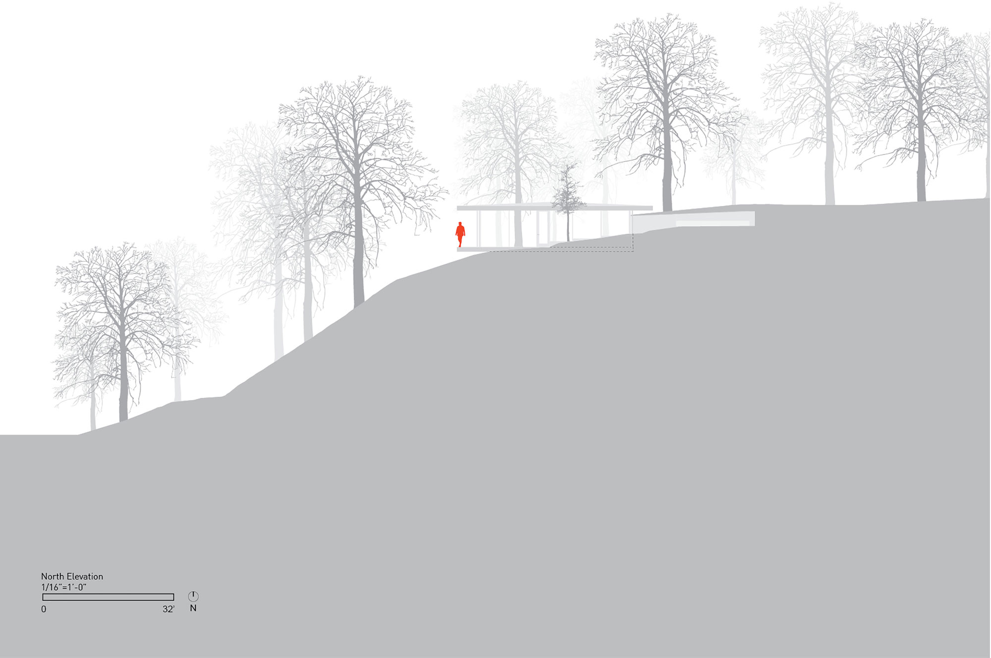 A Small Modern Hillside Home with Interior Courtyards and Gardens in Aurora by NO ARCHITECTURE (15)