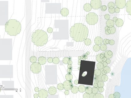 A Small Modern Hillside Home with Interior Courtyards and Gardens in Aurora by NO ARCHITECTURE (19)