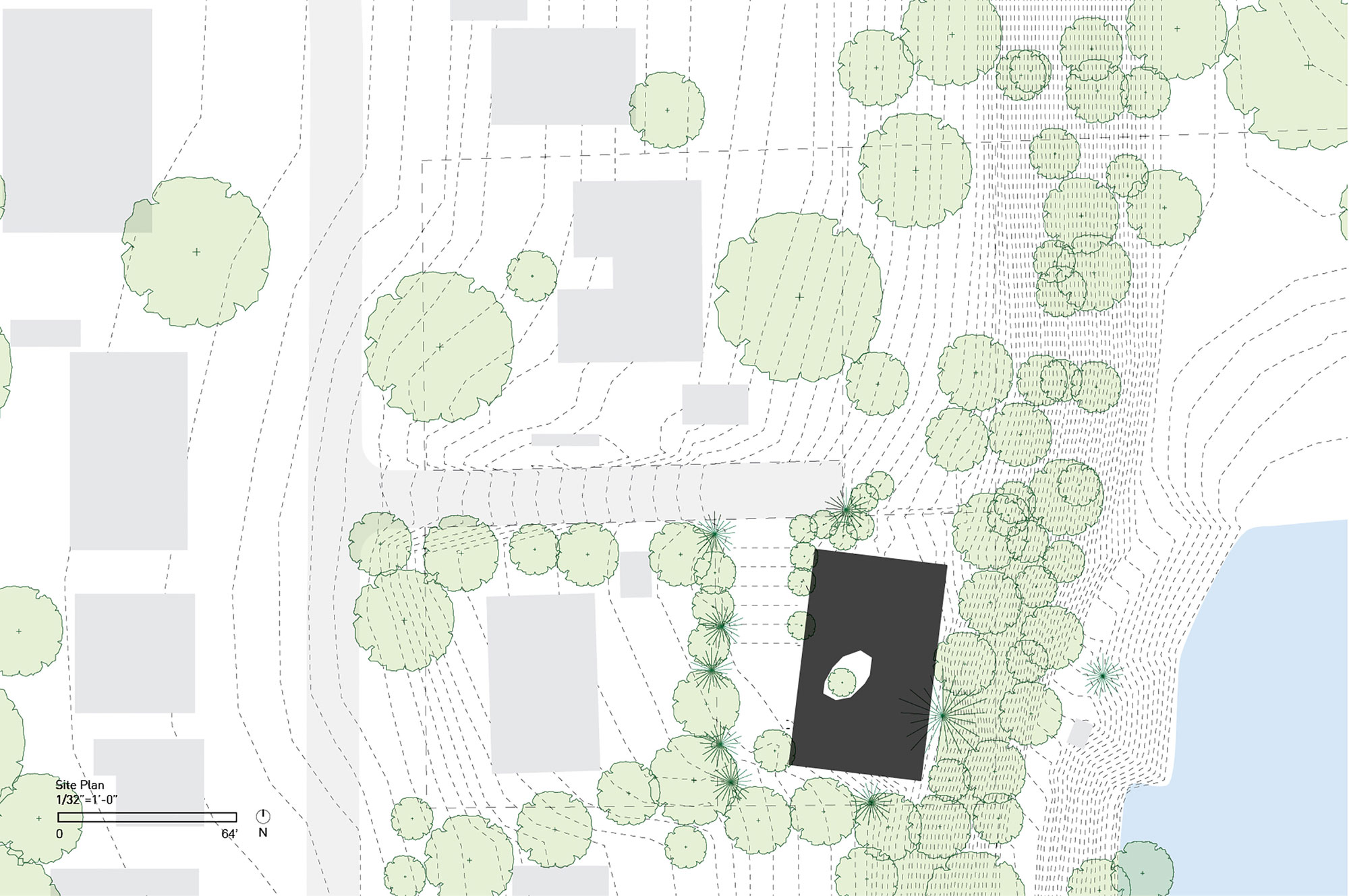 A Small Modern Hillside Home with Interior Courtyards and Gardens in Aurora by NO ARCHITECTURE (19)