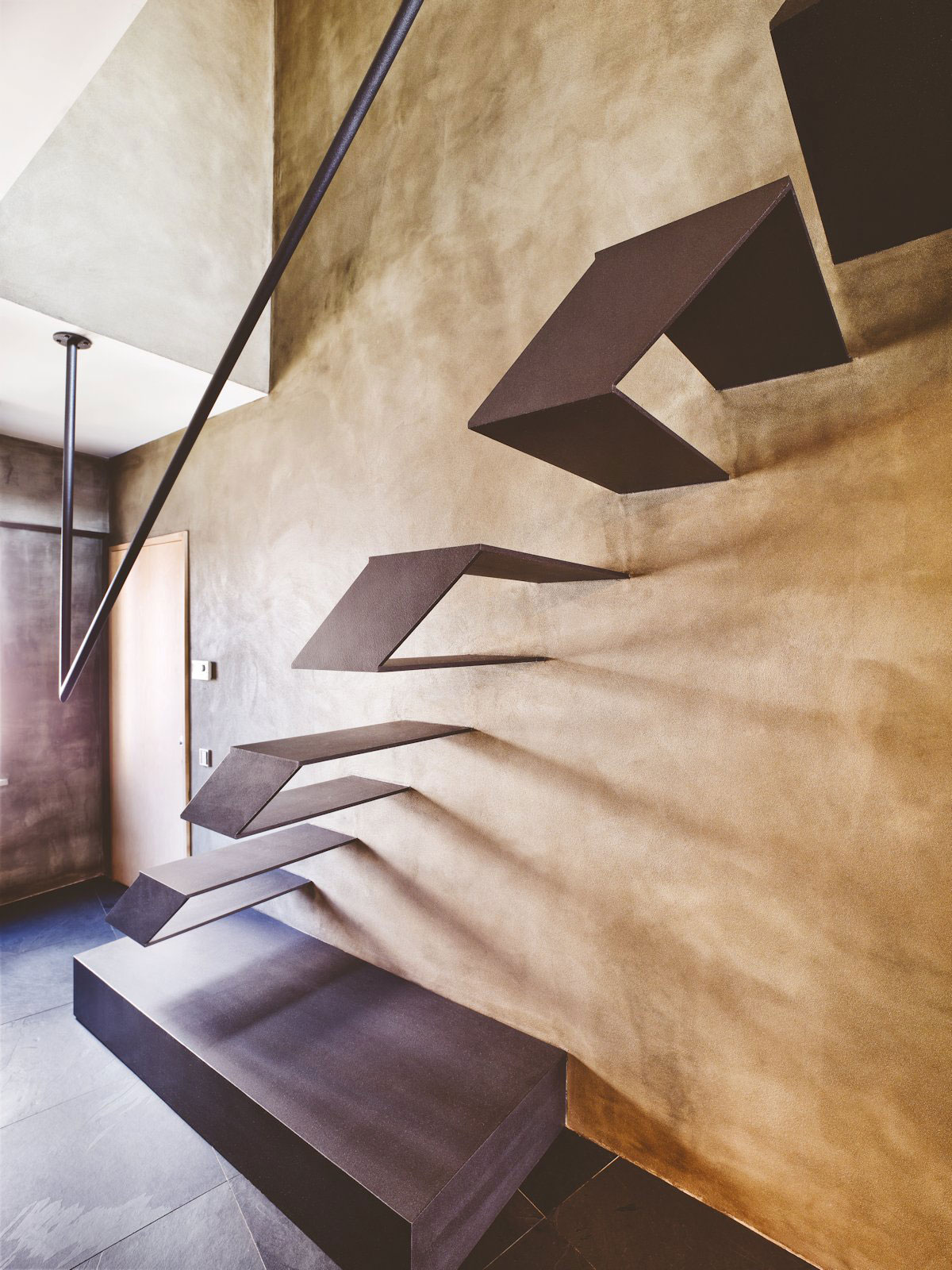 A Small Modern Industrial Apartment for a Bachelor in Istanbul, Turkey by Ofist (11)