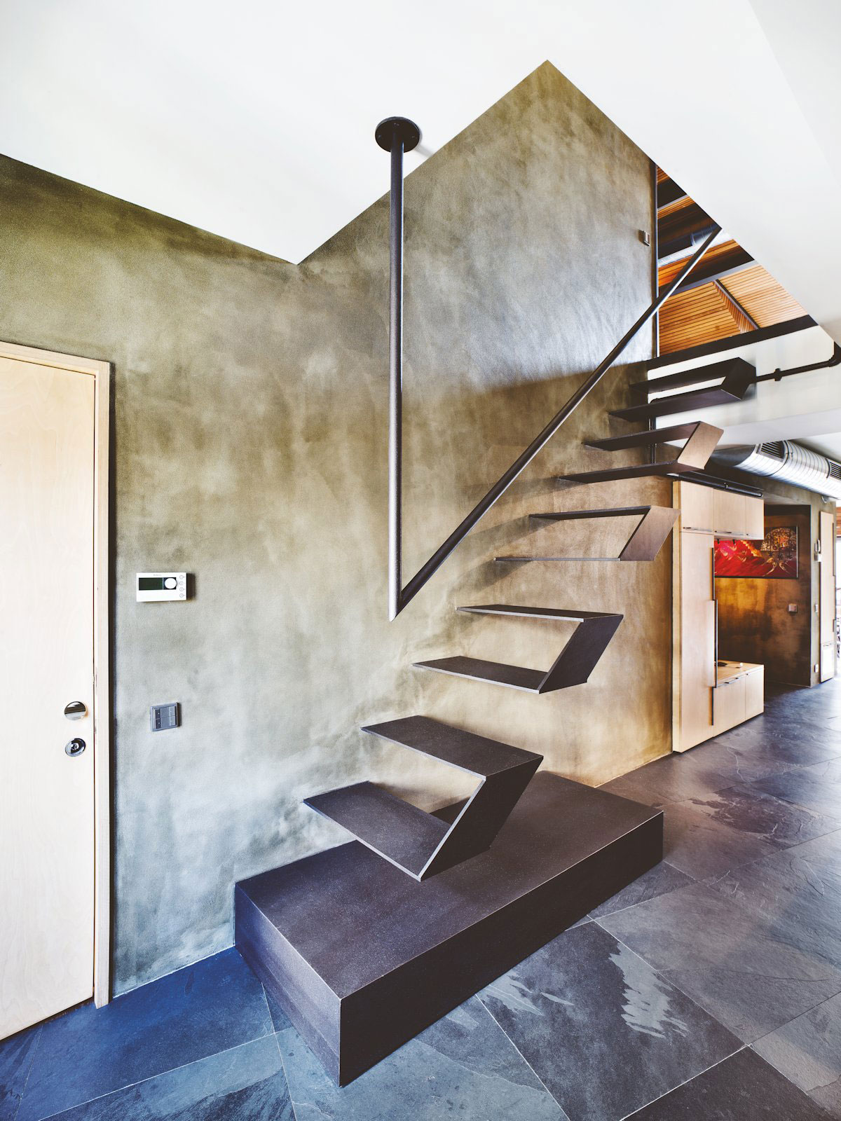 A Small Modern Industrial Apartment for a Bachelor in Istanbul, Turkey by Ofist (12)