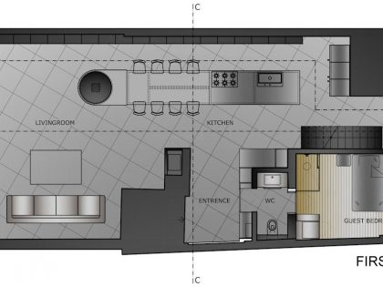 A Small Modern Industrial Apartment for a Bachelor in Istanbul, Turkey by Ofist (19)