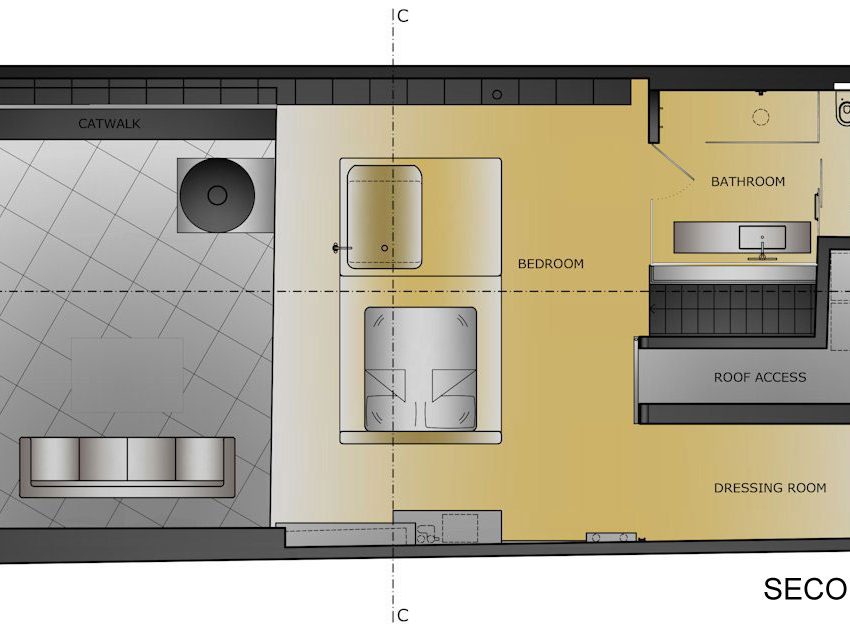 A Small Modern Industrial Apartment for a Bachelor in Istanbul, Turkey by Ofist (20)