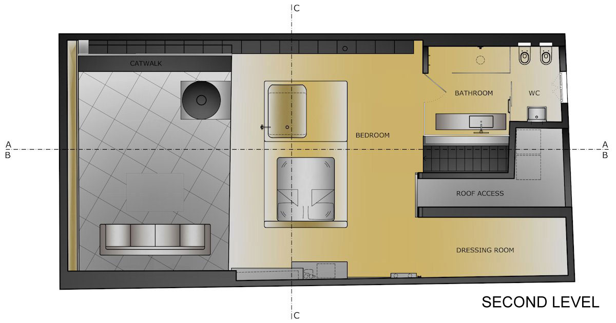 A Small Modern Industrial Apartment for a Bachelor in Istanbul, Turkey by Ofist (20)