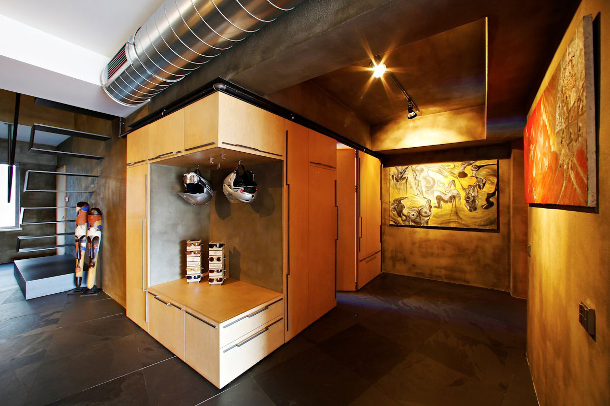 A Small Modern Industrial Apartment for a Bachelor in Istanbul, Turkey by Ofist (6)