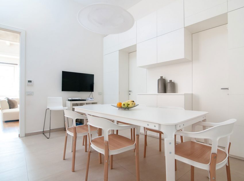 A Small and Refined Contemporary Apartment for a Couple and His Son in Rome by 3C+t Capolei Cavalli a.a. (10)