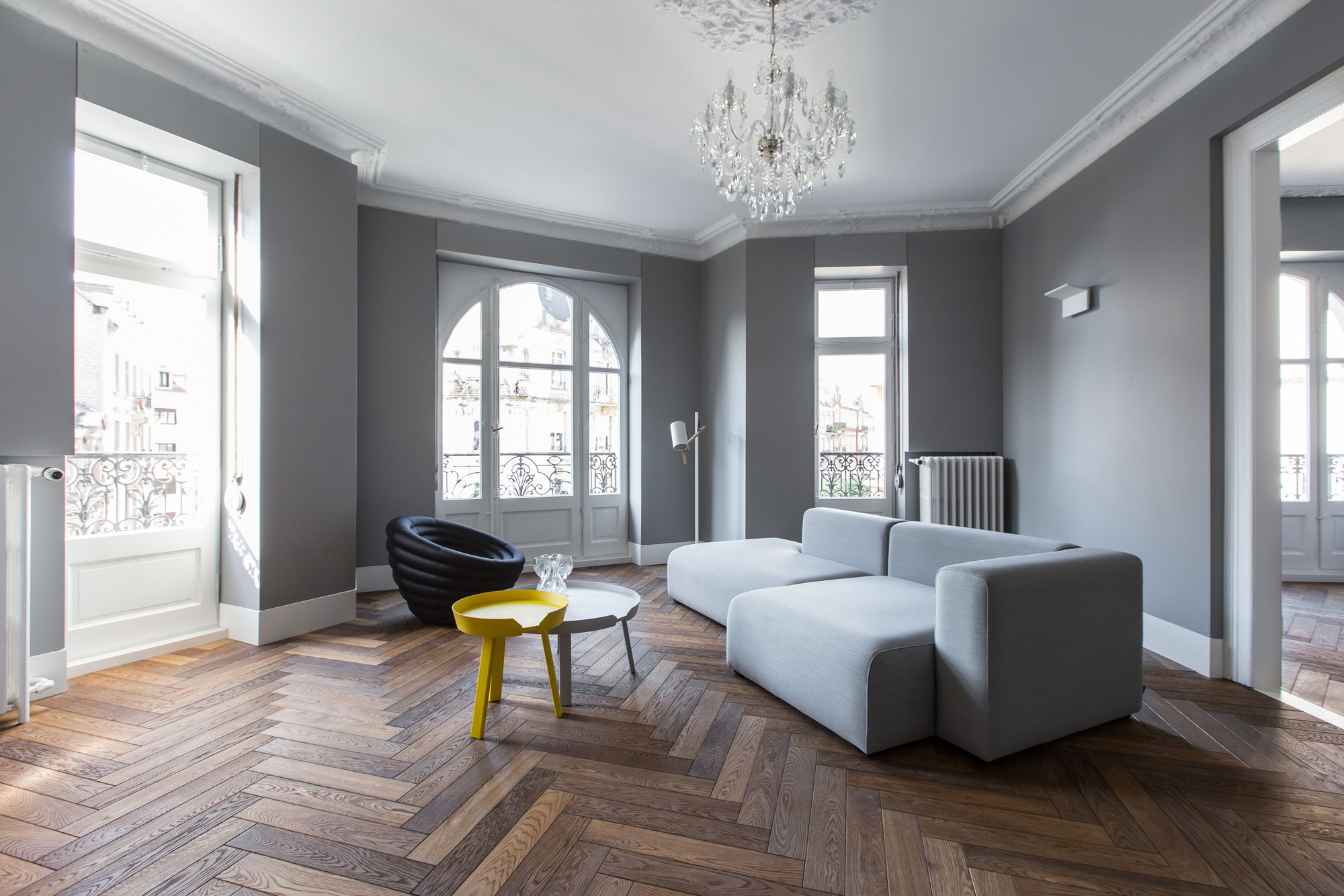 A Sophisticated Modern Apartment with Timeless Elegance in Strasbourg, France by YCL Studio (1)
