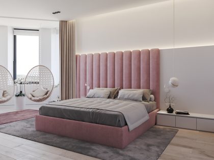 A Sophisticated Modern Home with Bold Green and Pink Accents in Kiev, Ukraine by Ruslan Kovalchuk (15)