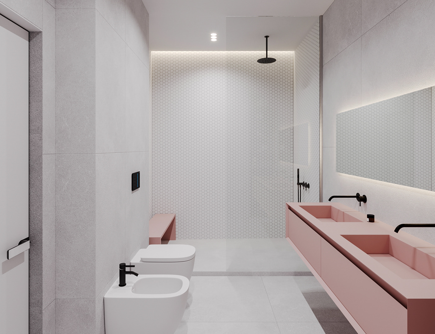 A Sophisticated Modern Home with Bold Green and Pink Accents in Kiev, Ukraine by Ruslan Kovalchuk (18)