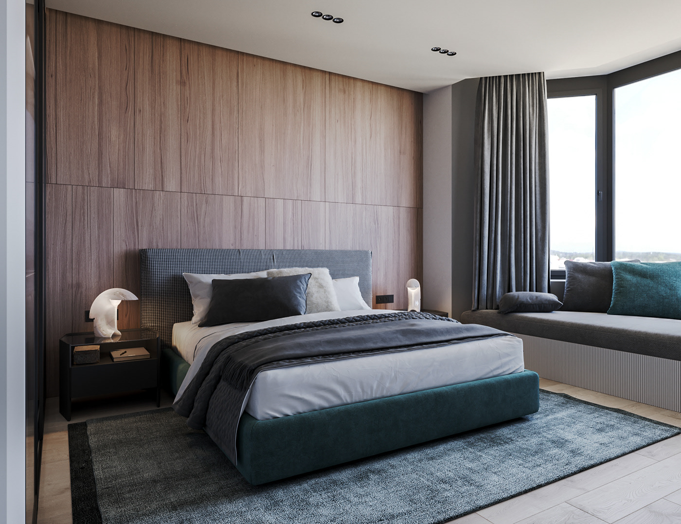 A Sophisticated Modern Home with Bold Green and Pink Accents in Kiev, Ukraine by Ruslan Kovalchuk (9)