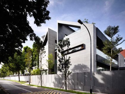 A Sophisticated Zen-Inspired House with Strong Lines and Geometric Shapes in Singapore by ONG&ONG (1)