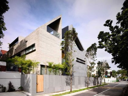 A Sophisticated Zen-Inspired House with Strong Lines and Geometric Shapes in Singapore by ONG&ONG (3)