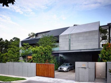 A Sophisticated Zen-Inspired House with Strong Lines and Geometric Shapes in Singapore by ONG&ONG (4)