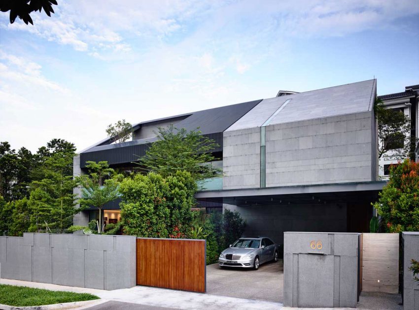 A Sophisticated Zen-Inspired House with Strong Lines and Geometric Shapes in Singapore by ONG&ONG (4)