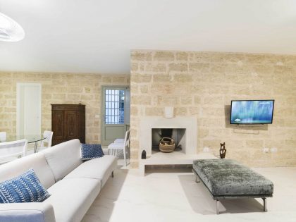 A Spacious Contemporary Home with Rustic and Unique Elements in Salve, Italy