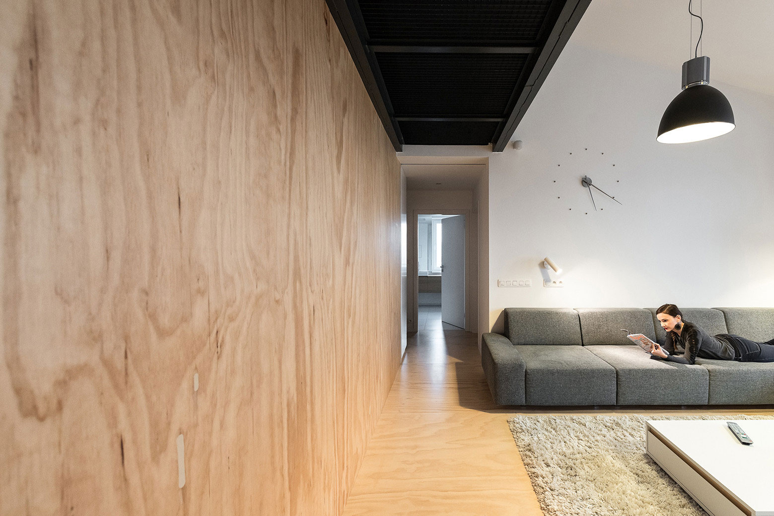 A Spacious Modern Apartment with a Marked Industrial Style in Bratislava by RULES architects (2)