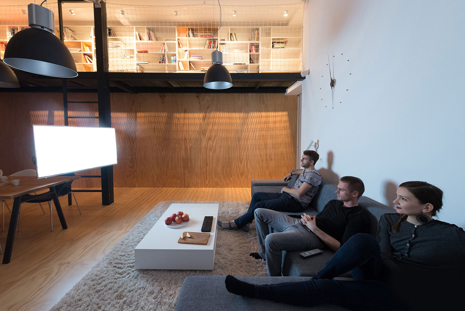 A Spacious Modern Apartment with a Marked Industrial Style in Bratislava by RULES architects (6)