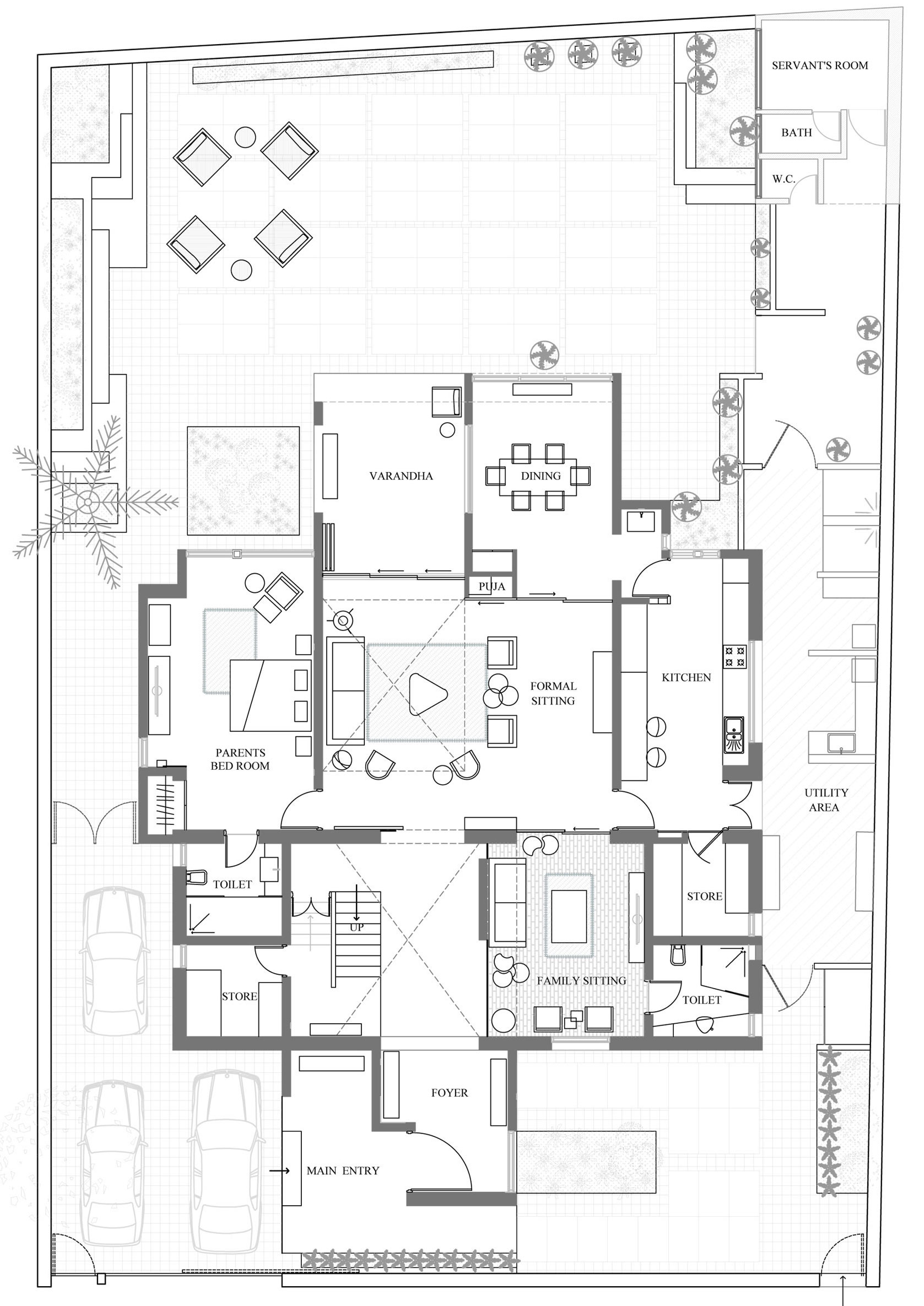 A Spacious and Elegant House with Cozy Color Schemes in Urban Chaos by SAK Designs (20)