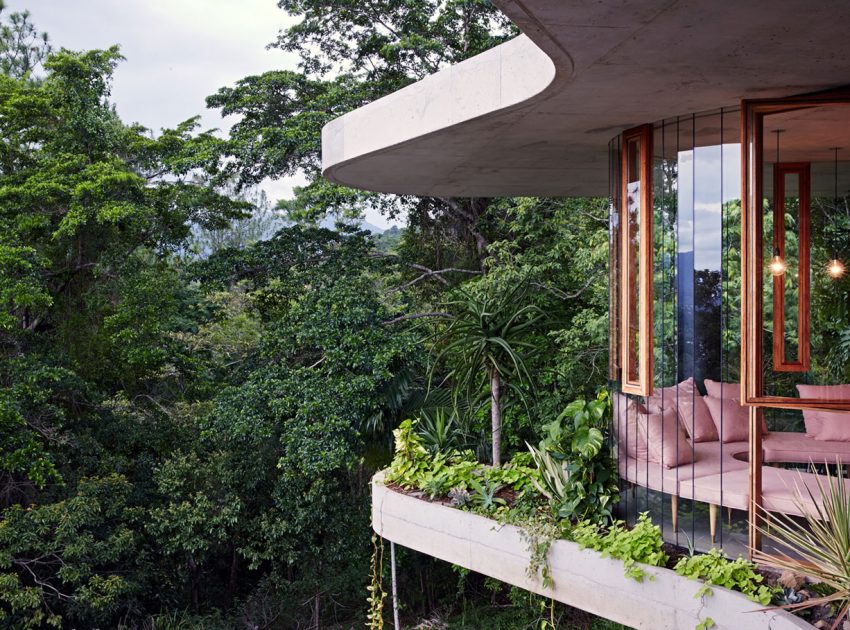 A Spectacular and Beautiful Modern House in the Middle of the Rainforest in Queensland by Jesse Bennett Architect (3)