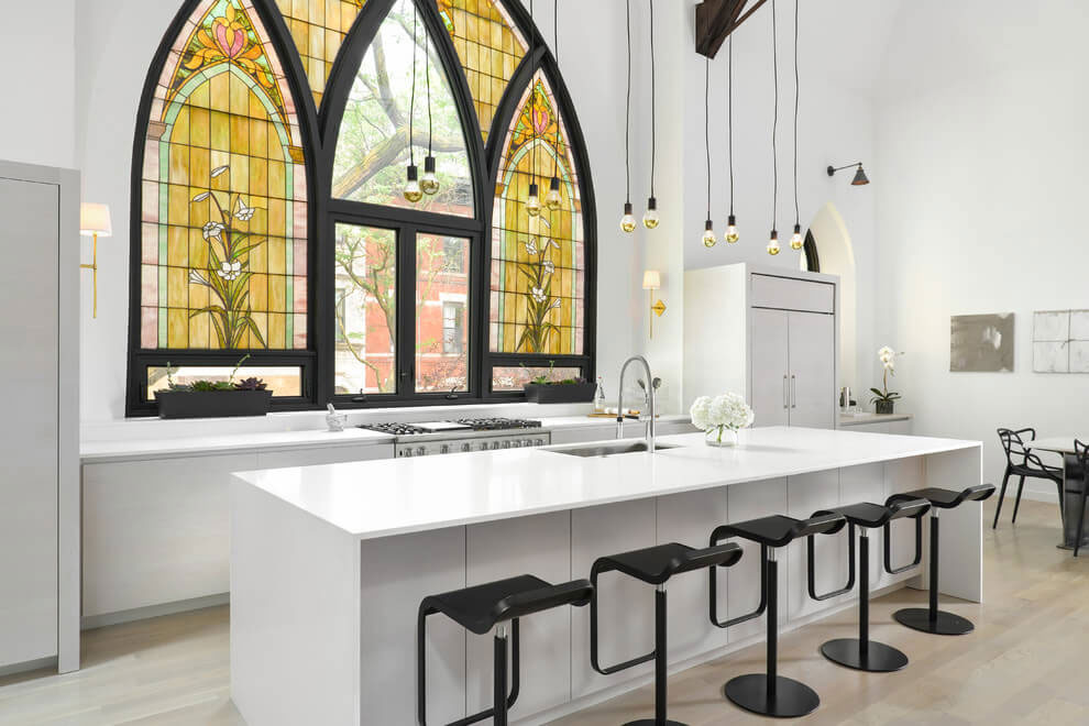 A Splendid Church Transformed into a Stunning Modern Family Home in Chicago by Linc Thelen Design (5)