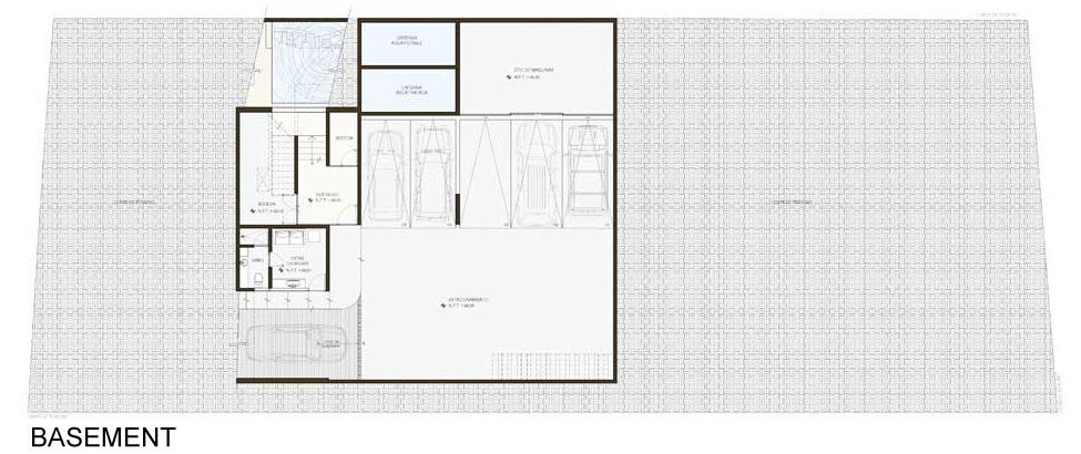 A Steel, Glass, Stone and Colored Concrete Home with Dramatic Central Staircase in Mexico City by Gantous Arquitectos (24)