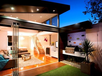 A Striking Contemporary Home Full of Transparency and Light in Elsternwick by Sketch Building Design (10)