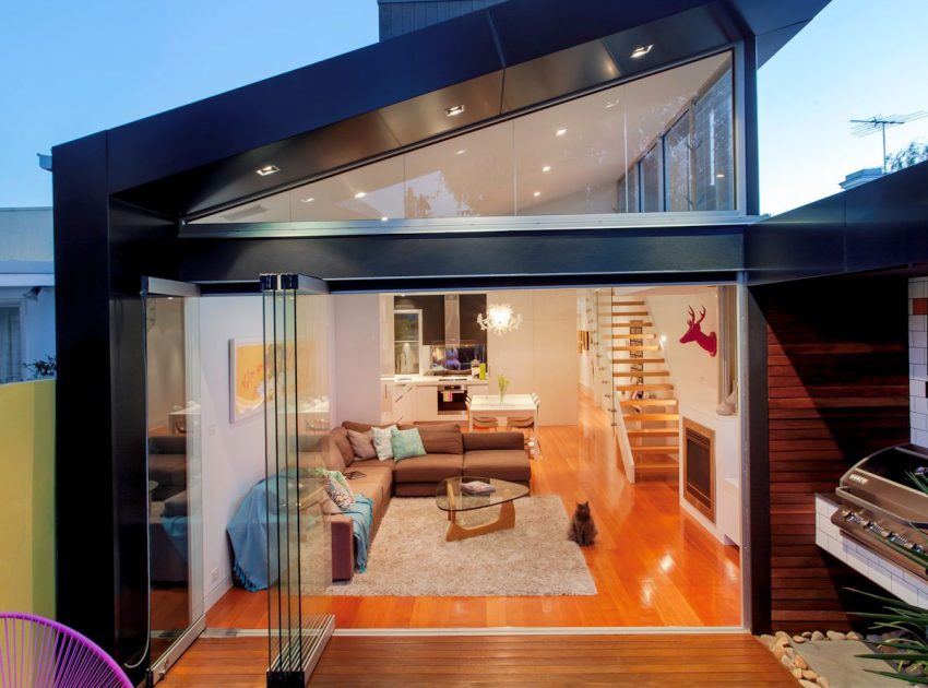 A Striking Contemporary Home Full of Transparency and Light in Elsternwick by Sketch Building Design (12)