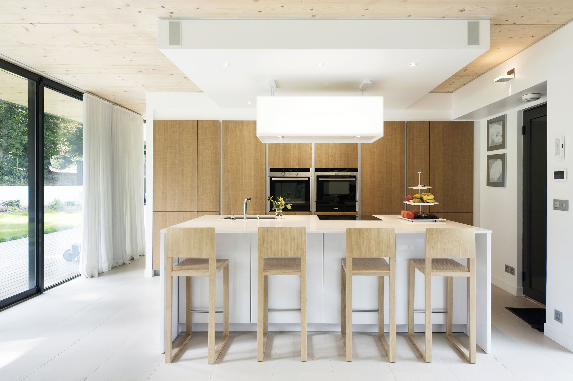 A Striking Contemporary Home with Glass Facades in Montmorency, France by A+B architectes dplg (14)