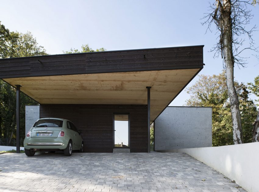 A Striking Contemporary Home with Glass Facades in Montmorency, France by A+B architectes dplg (5)