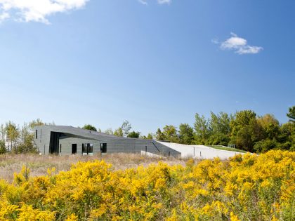 A Striking and Dramatic Lakeside House Hidden in a Dense Forest of Port Hope