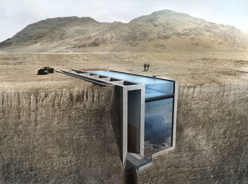 A Stunning Contemporary Cliffside Home Overlooking the Aegean Sea in Greece by OPA Works (1)