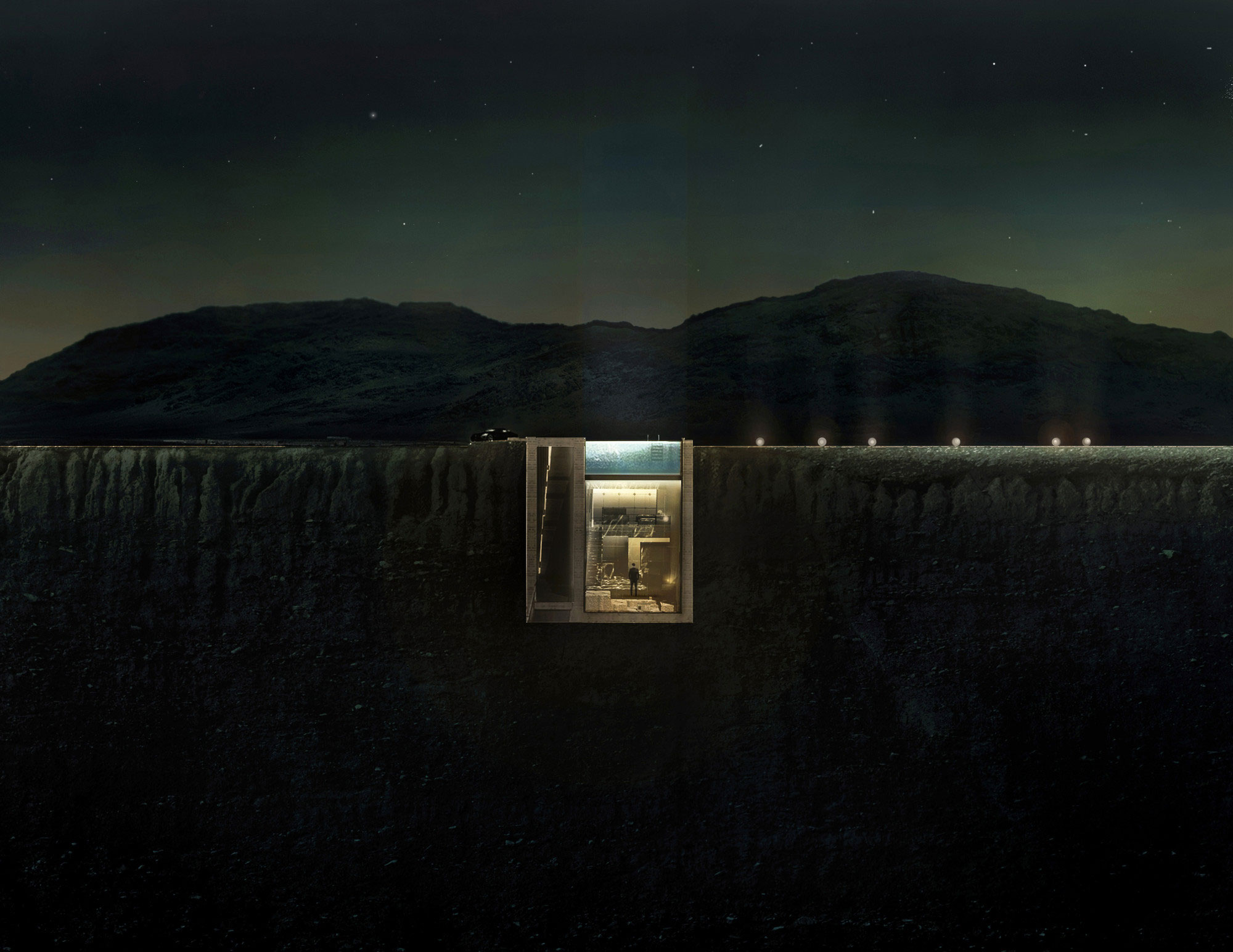 A Stunning Contemporary Cliffside Home Overlooking the Aegean Sea in Greece by OPA Works (15)