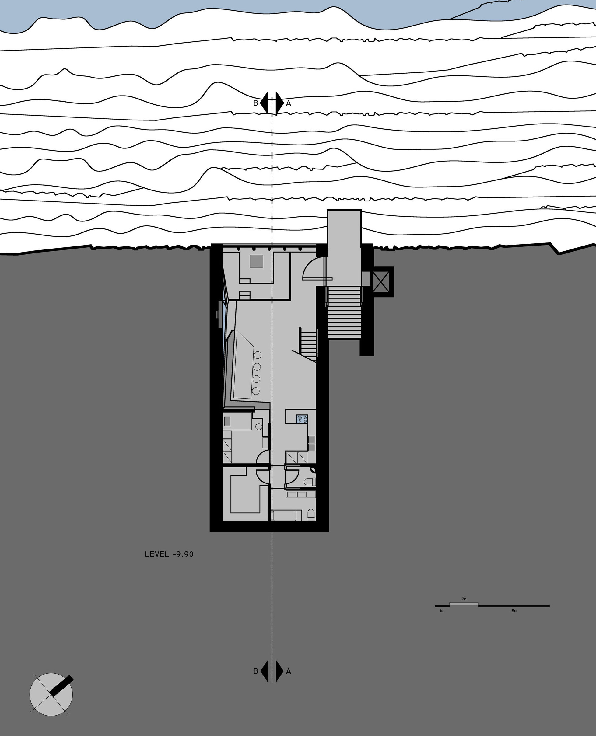 A Stunning Contemporary Cliffside Home Overlooking the Aegean Sea in Greece by OPA Works (19)