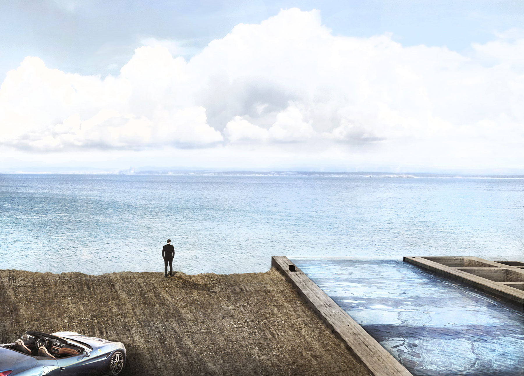 A Stunning Contemporary Cliffside Home Overlooking the Aegean Sea in Greece by OPA Works (4)