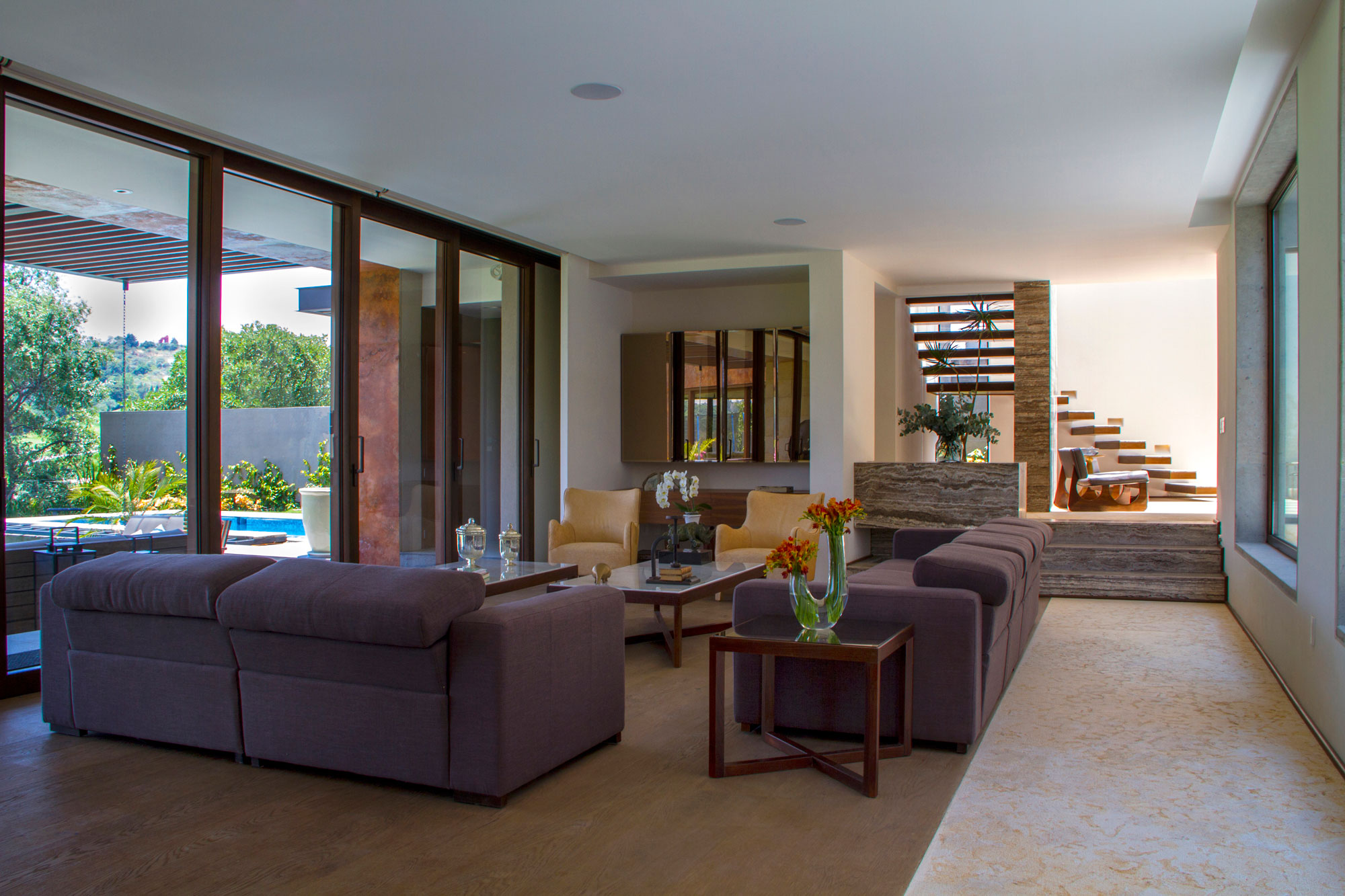 A Stunning Contemporary Home with Wonderful Views in Mexico City by MAZ Arquitectos (9)