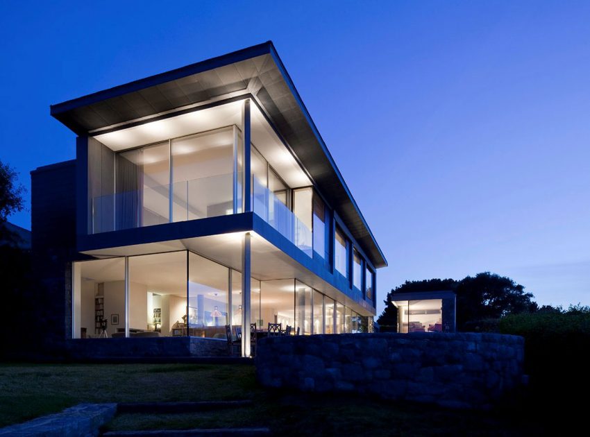 A Stunning Family Home with Large Courtyard and Infinity Pool in Guernsey, Channel Islands by Jamie Falla Architecture (13)