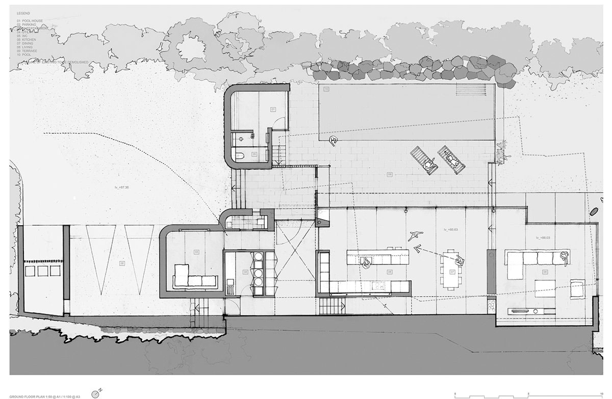 A Stunning Family Home with Large Courtyard and Infinity Pool in Guernsey, Channel Islands by Jamie Falla Architecture (14)