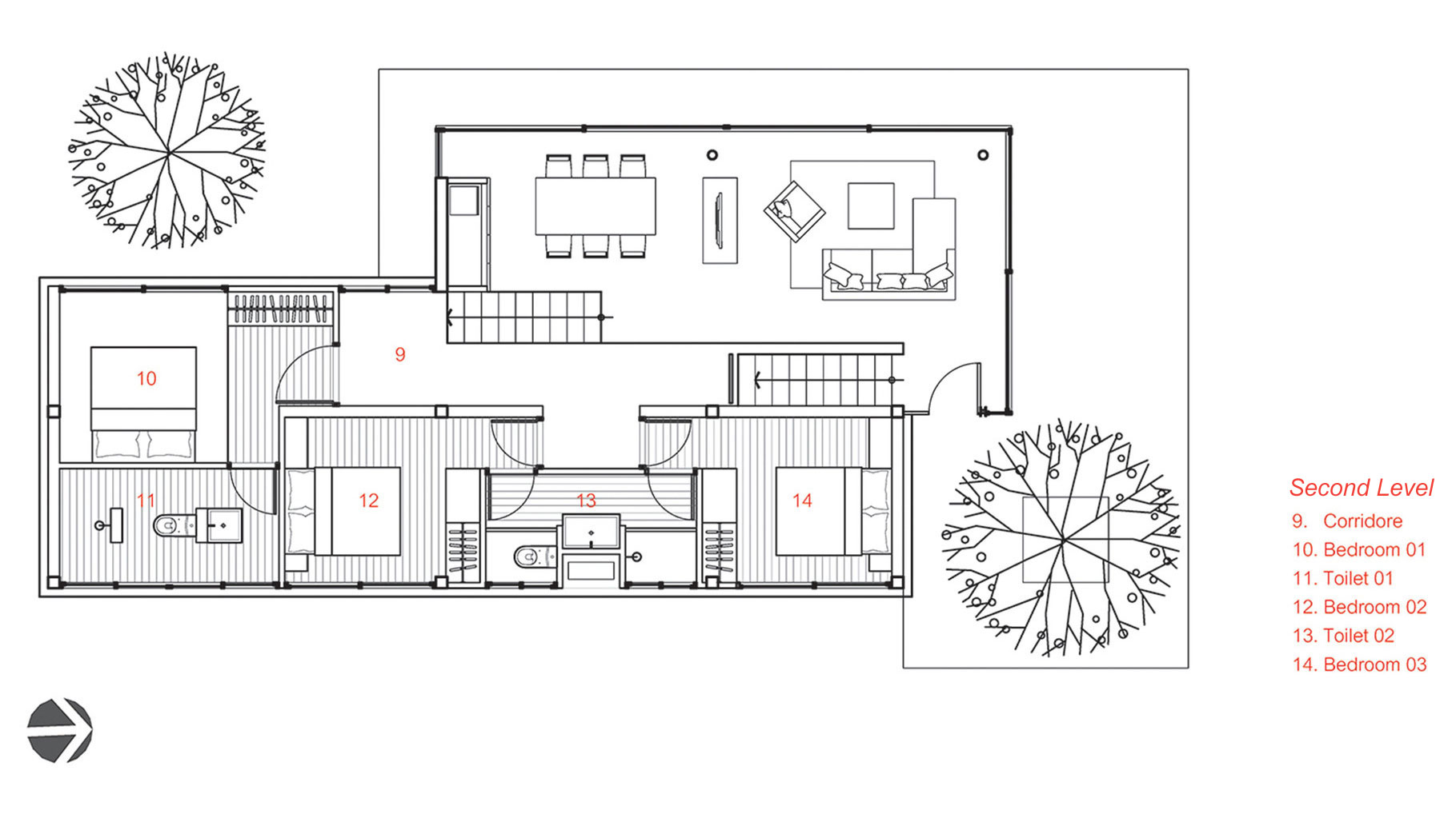 A Stunning Modern House with Gorgeous Inner Courtyards in Pak Chong District by IDIN Architects (29)
