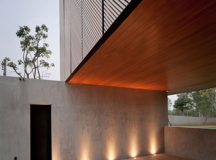 A Stunning Modern House with Gorgeous Inner Courtyards in Pak Chong District by IDIN Architects (6)